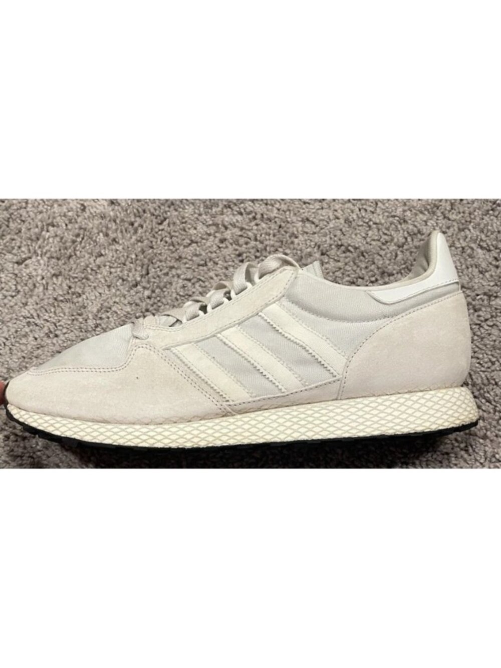 Adidas Men's aq1186 Forest Grove Crystal White Rare Size 12